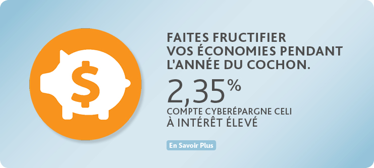 2,35% Compte cyberÉpargne CELI